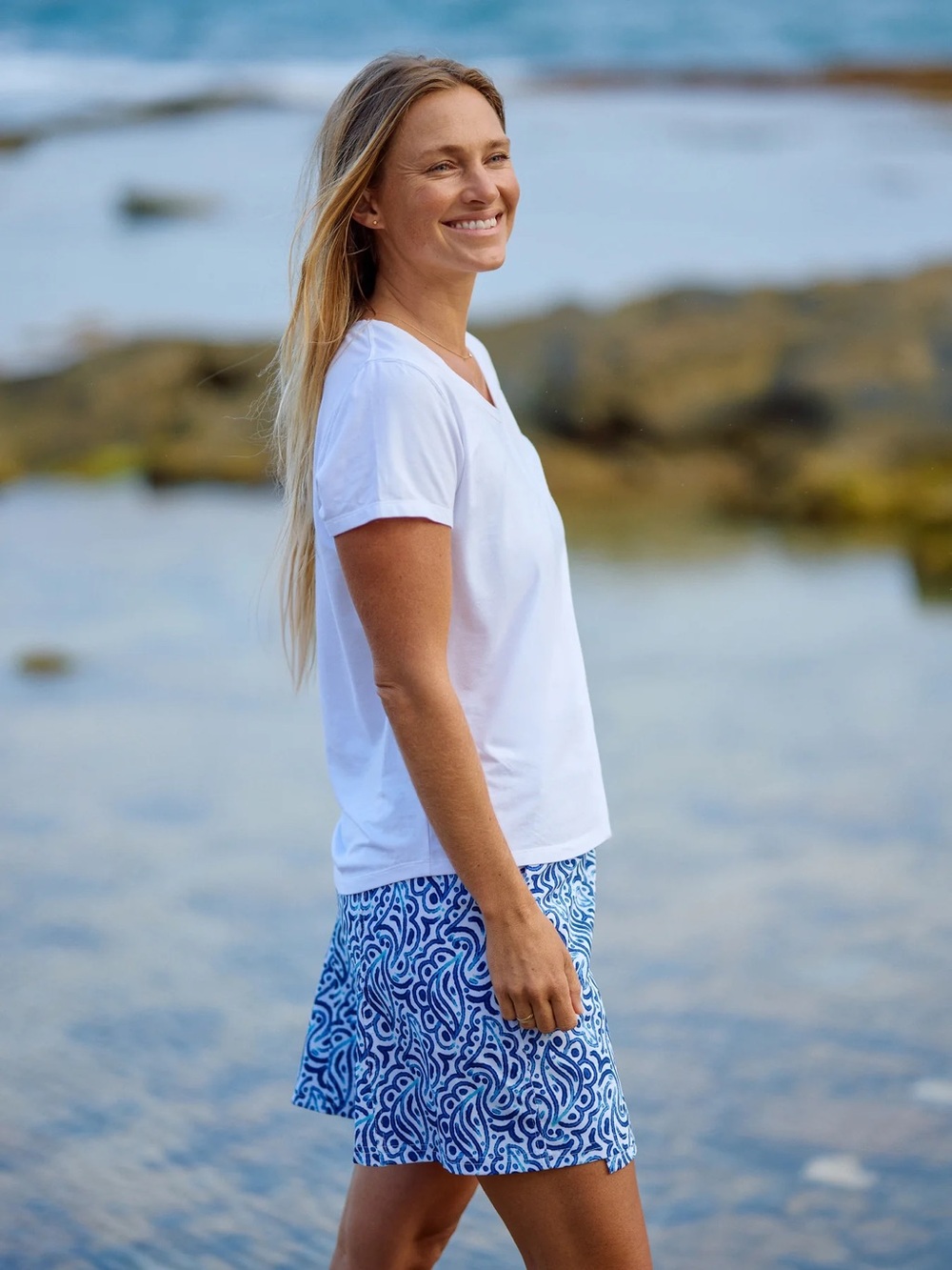 Rip Skirt Hawaii Patterned A Line Skirt In Sail Away Cover Up Beach Wear Large